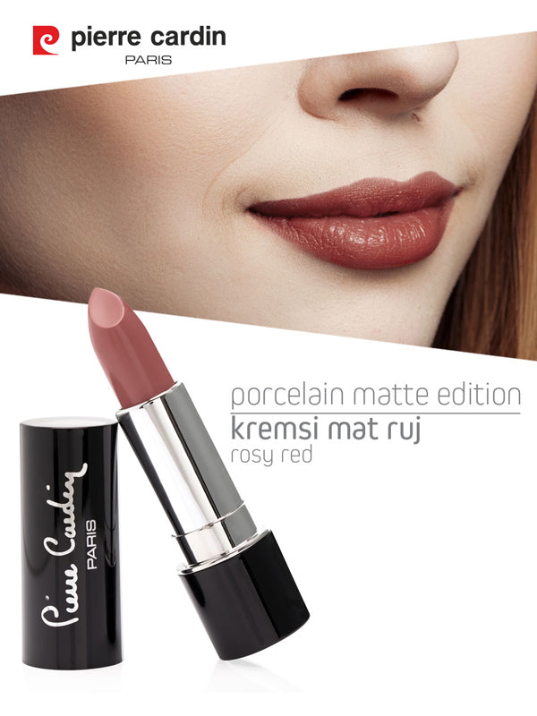 Pierre Cardin Porcelain Matte Edition Lipstick Rosy Red 202 BD