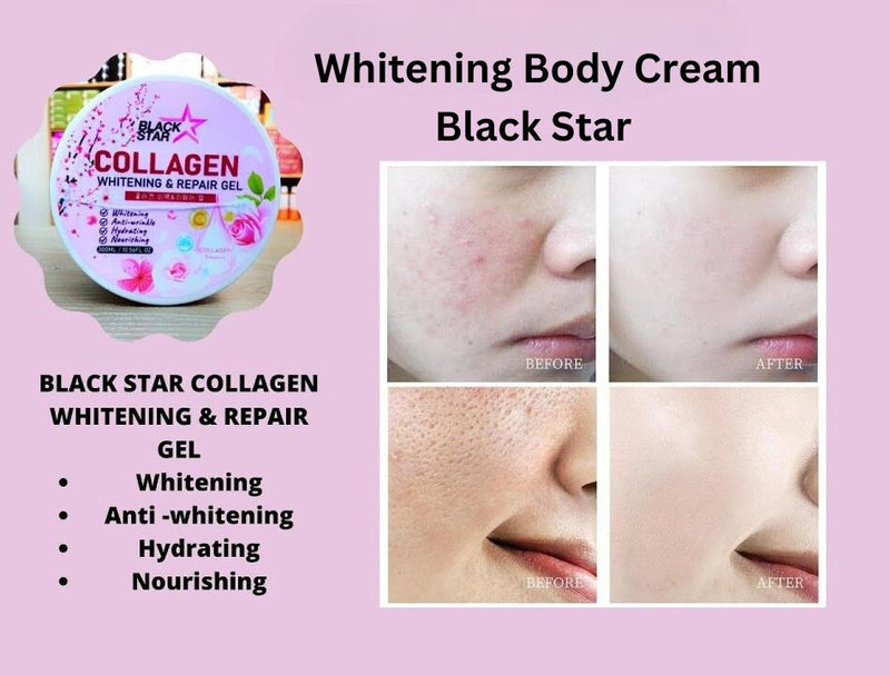 black star collagen whitening body cream review