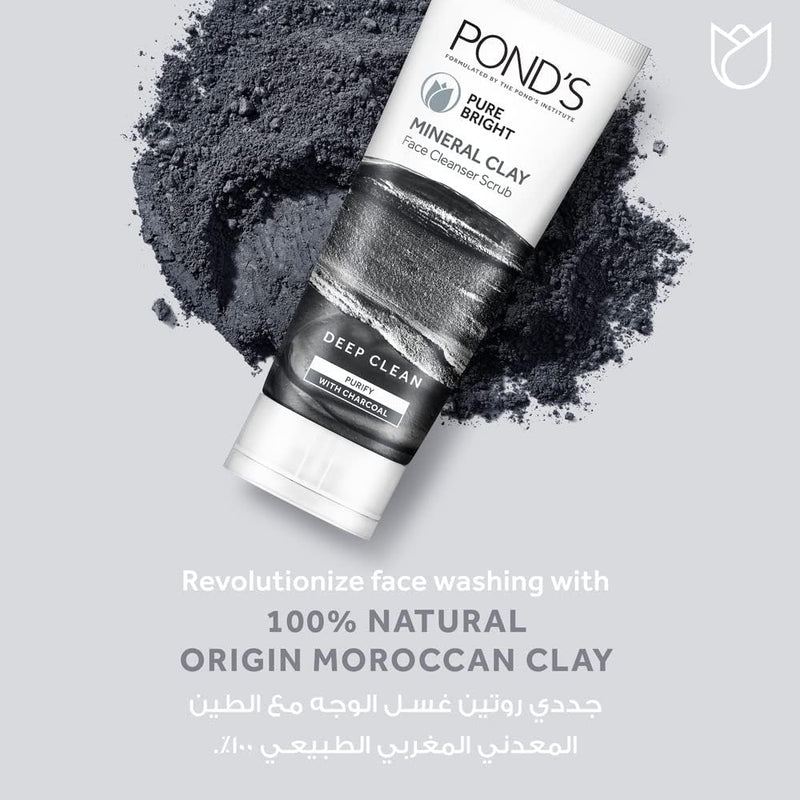 pond's mineral clay face cleanser scrub