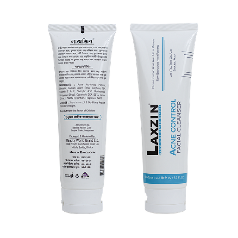 Laxzin Acne Control Facial Cleanser 100ml