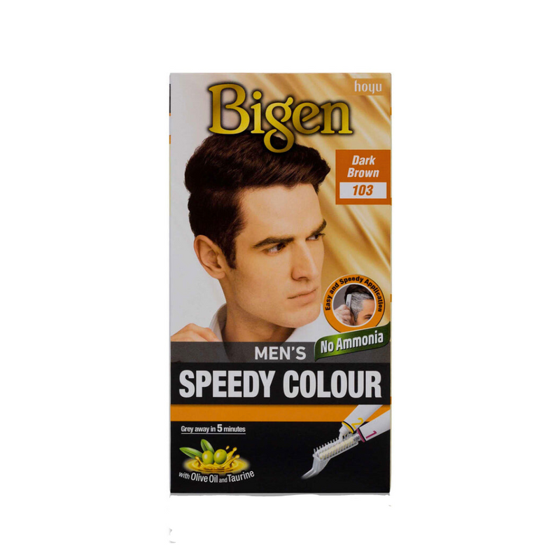 Bigen men's Speedy Hair Color Dark Brown 103