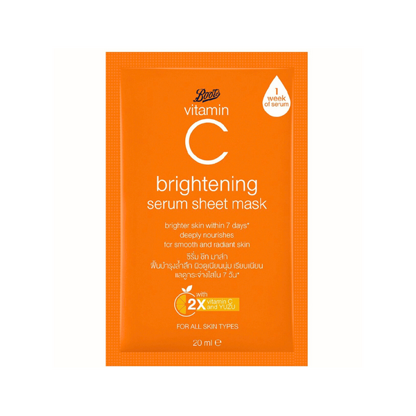 Boots Vitamin C Brightening Serum Sheet Mask 20ml