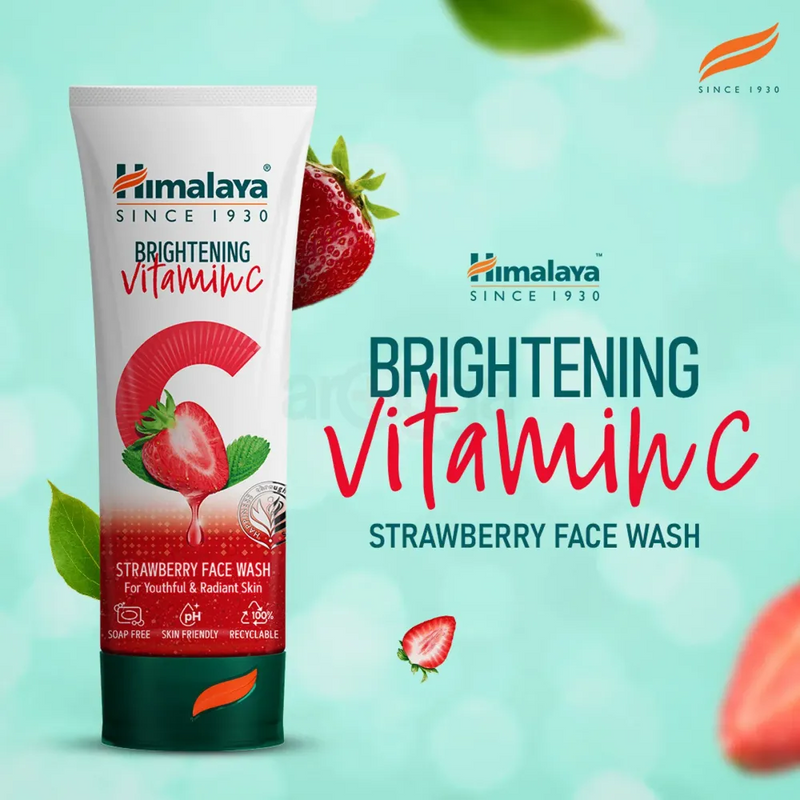 Brightening Vitamin C Strawberry Face Wash