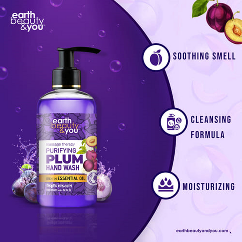 Earth Beauty & You Purifying Plum Hand Wash 370ml