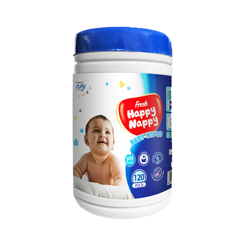 Fresh Happy Happy Baby Wipes 120pcs