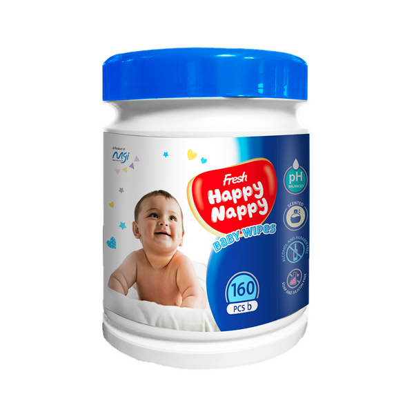 Fresh Happy Happy Baby Wipes 160pcs