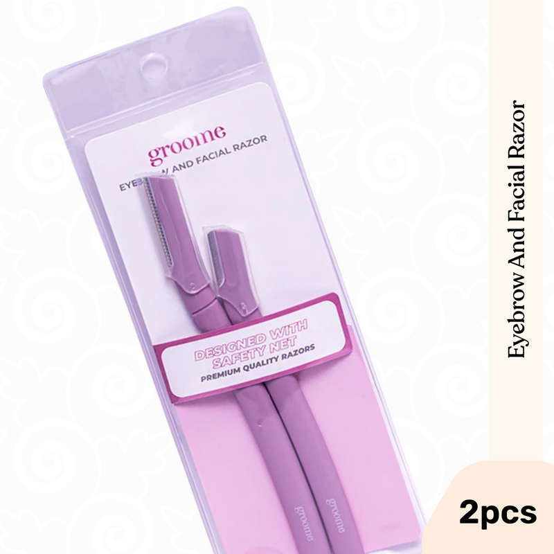 Groome Eyebrow & Facial Razor Light Purple