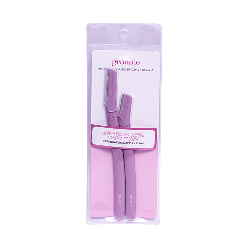 Groome Eyebrow & Facial Razor Light Purple