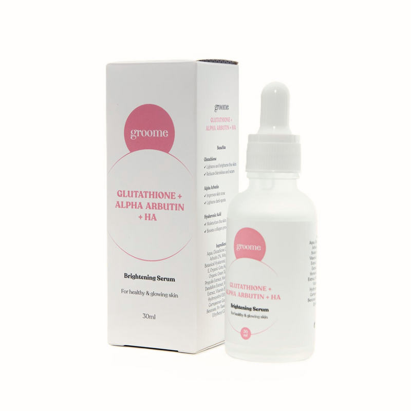 Groome Glutathione + Alpha Arbutin + Ha Brightening Serum 30ml