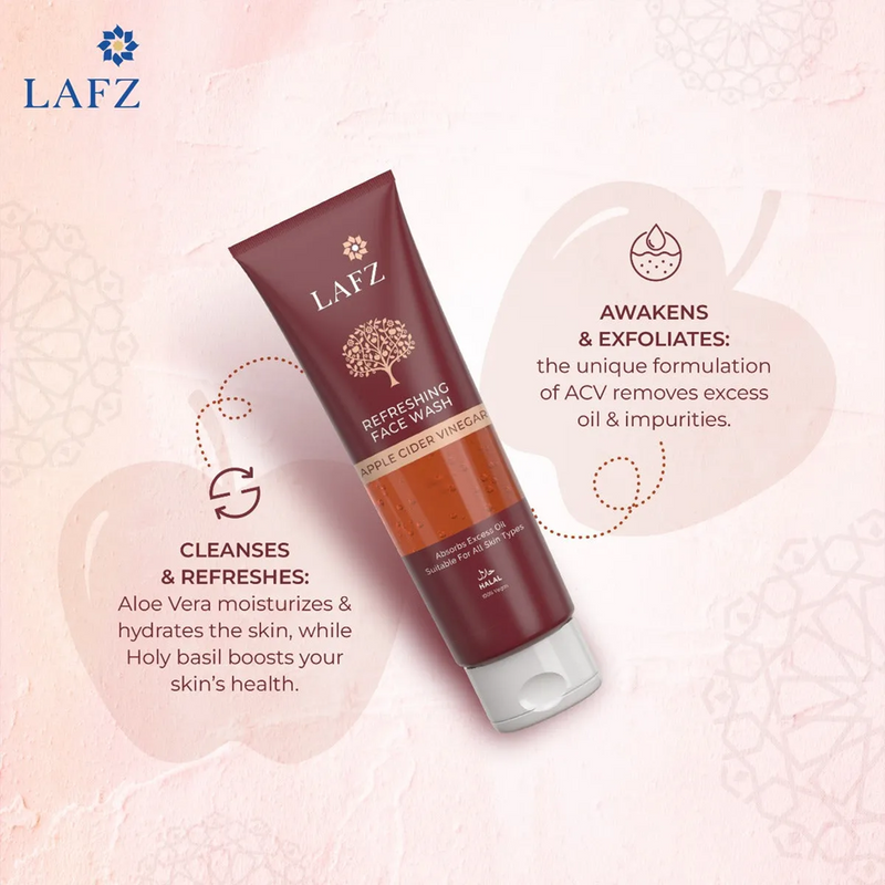 Lafz Apple Cider Vinegar Face Wash 75m;