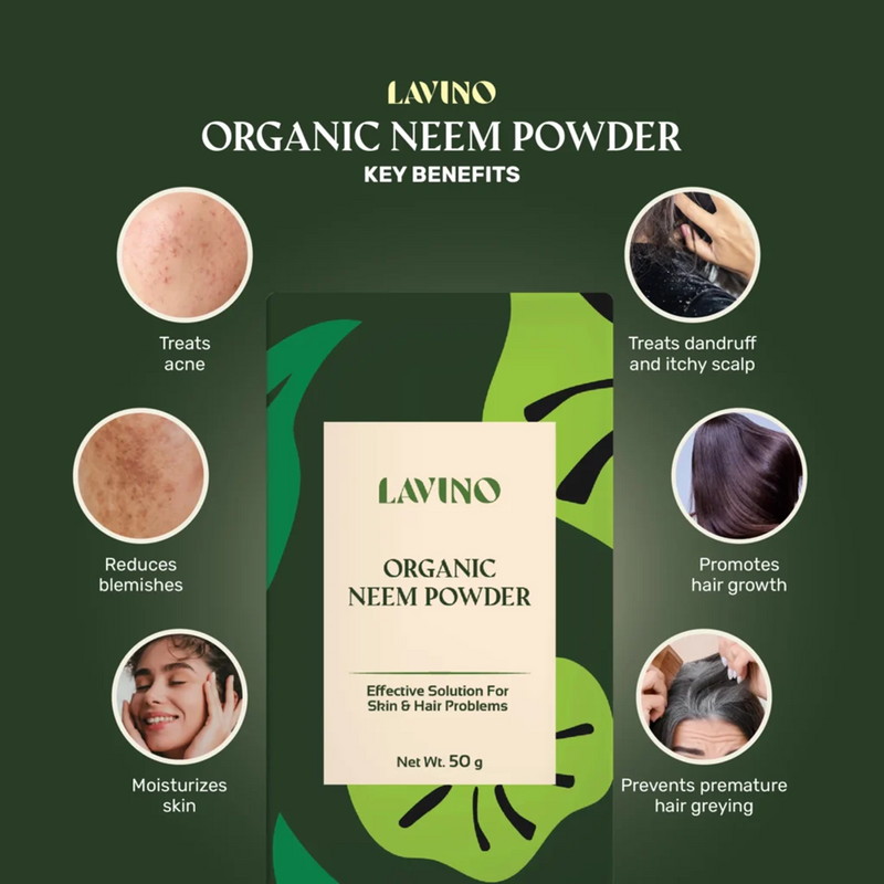 Lavino Organic Neem Powder 50g