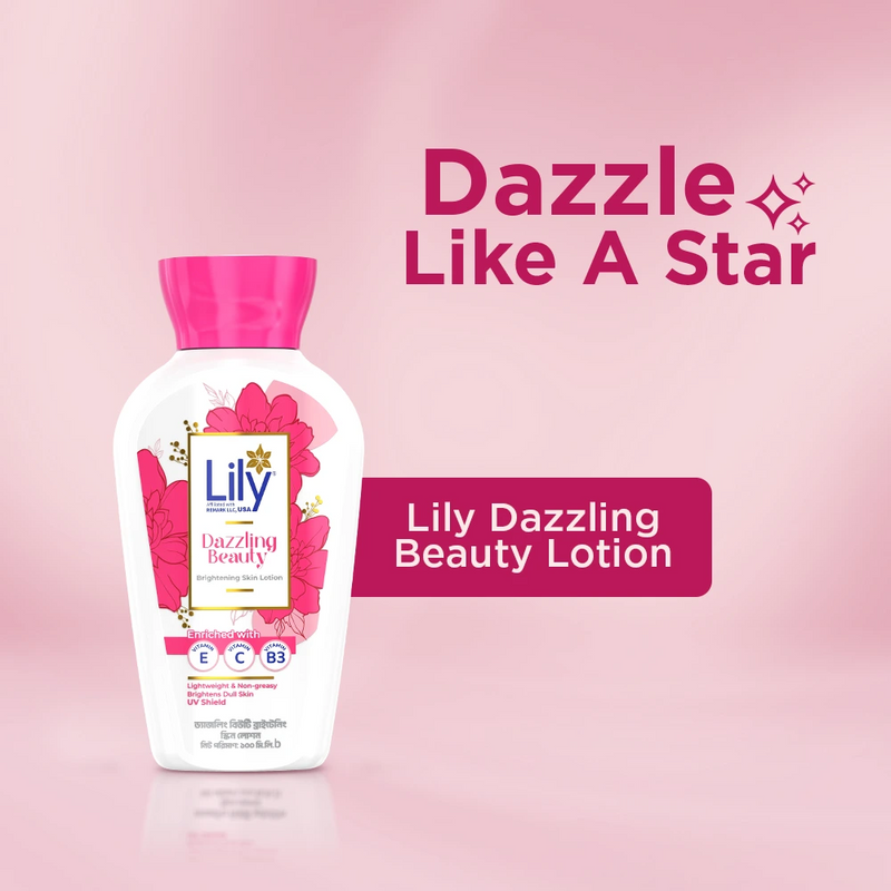 Lily  dazzling beauty brightening skin lotion 200ml