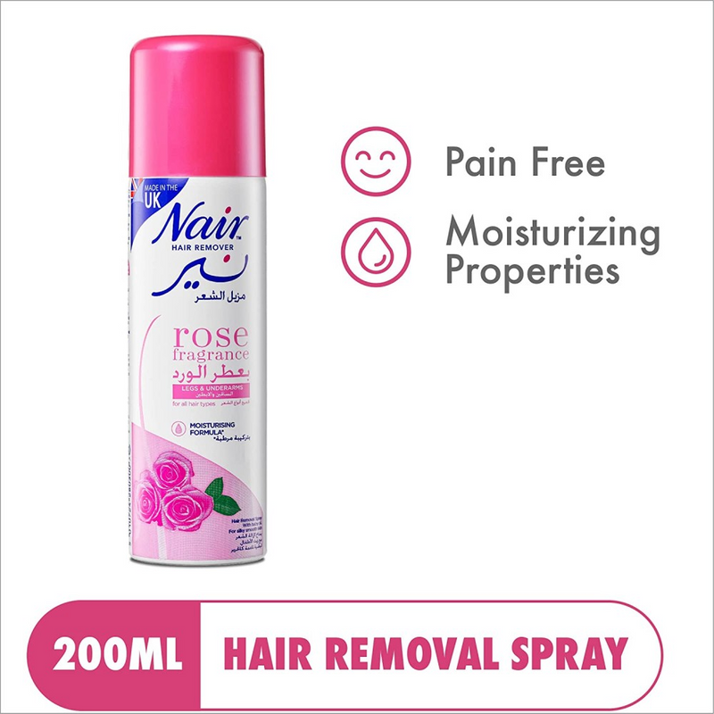 Nair Rose Fragrance Hair Remover Spray 200ml