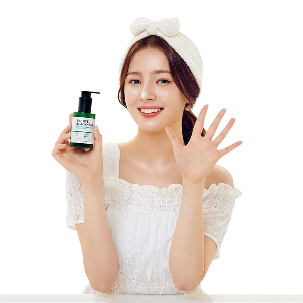 Nancy holding a Some By Mi product