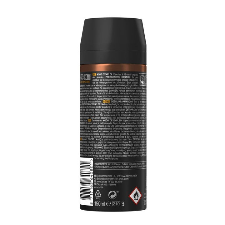 Axe Dark Temptation Body Spray Deodorant 150ml BD