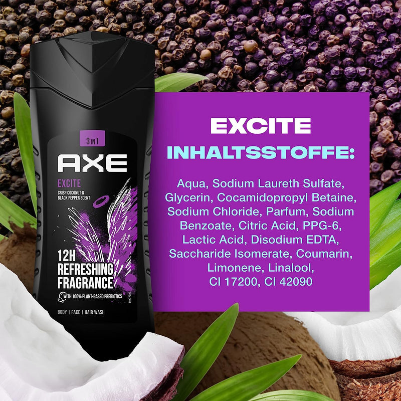 axe excite shower gel ingredients