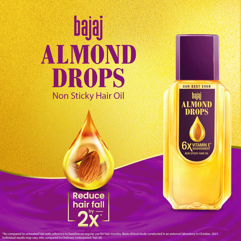 Bajaj Almond Drops Non Sticky Hair Oil 300ml BD