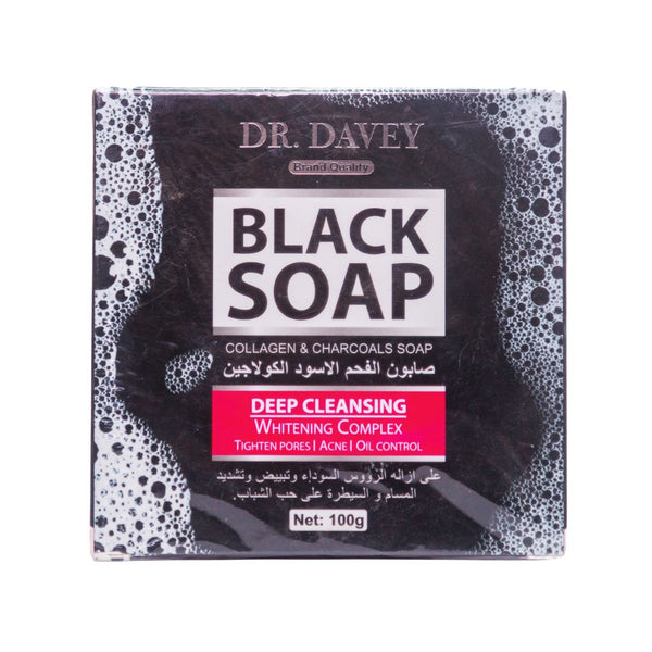 Dr. Davey Black Soap Collagen and Charcoals Soap 100g BD