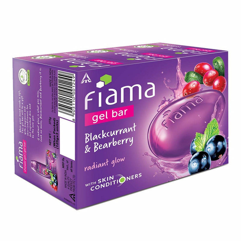 Fiama Bkackcurrant & Bearberry Gel Bar Soap 125g BD