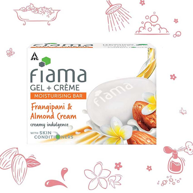 Fiama Fragipani & Almond Gel Bar Soap 125g BD
