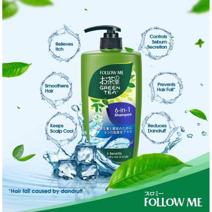 Follow Me Green Tea 6-in-1 Shampoo 650ml in BD