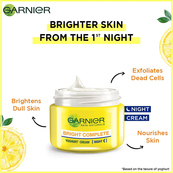 Garnier Bright Complete Vitamin C Yoghurt Night Cream 40ml BD