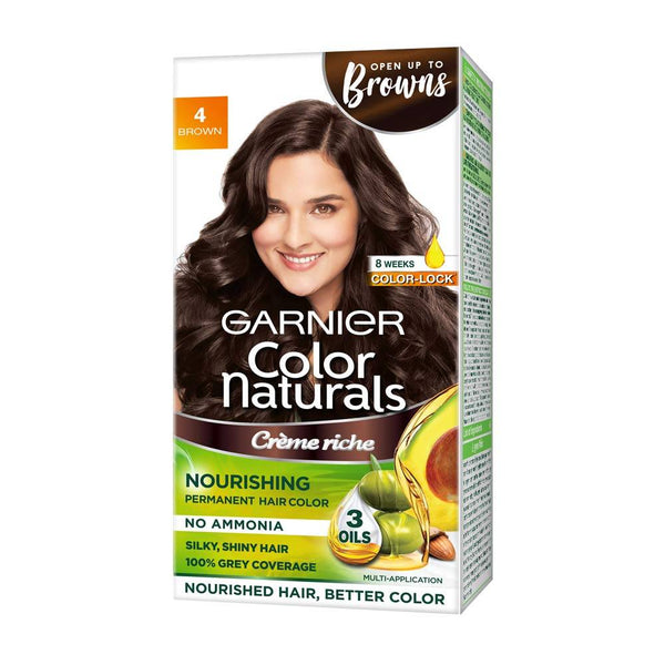 Garnier Color Naturals Shade 4 Brown Hair Color 70ml+60g