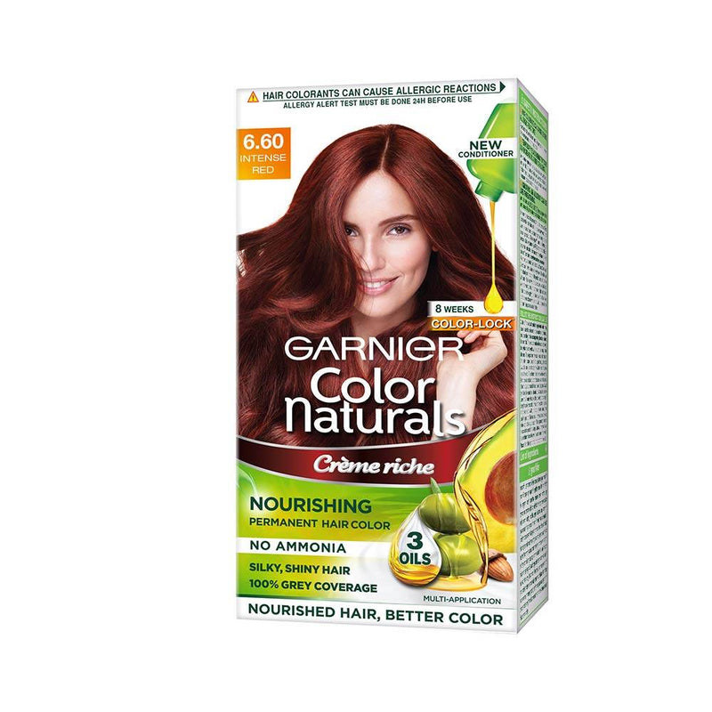 Garnier Color Naturals Shade 6.60 Intense Red Hair Color 70ml+60g