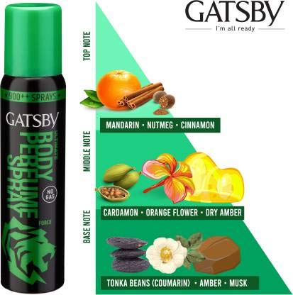 Gatsby Ultimate Body Perfume Spray Force 120ml BD