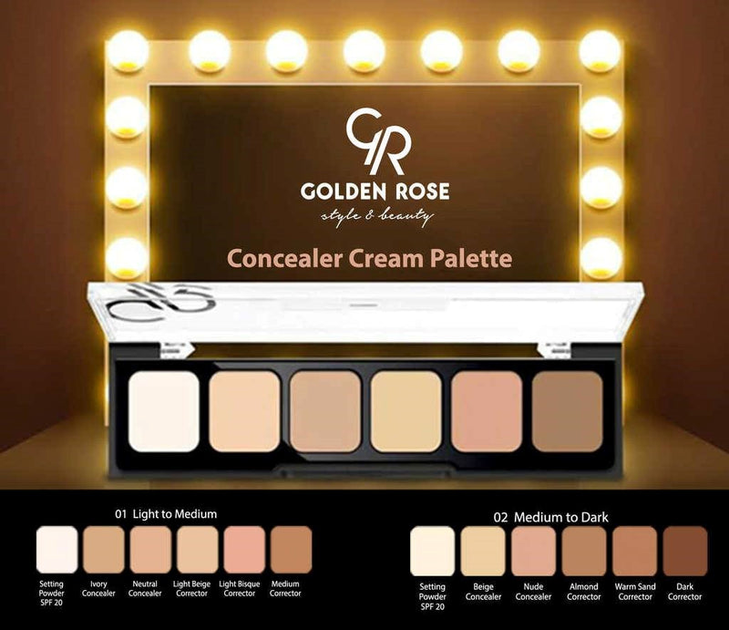 Golden Rose Correct&Conceal Concealer Cream Palette BD
