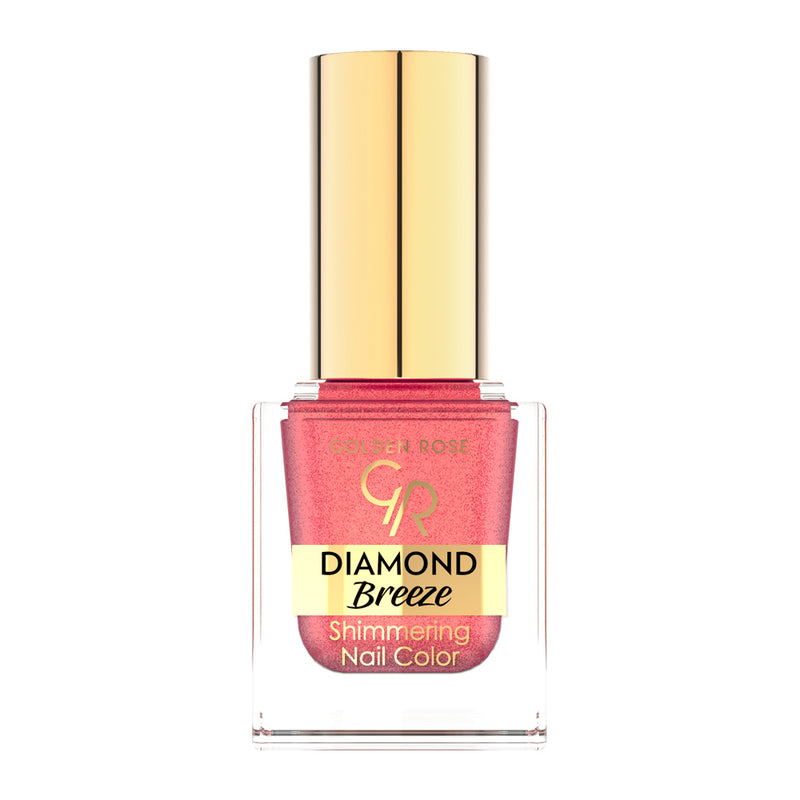 Golden Rose Diamond Breeze Shimmering Nail Color 02 Pink Sparkle BD