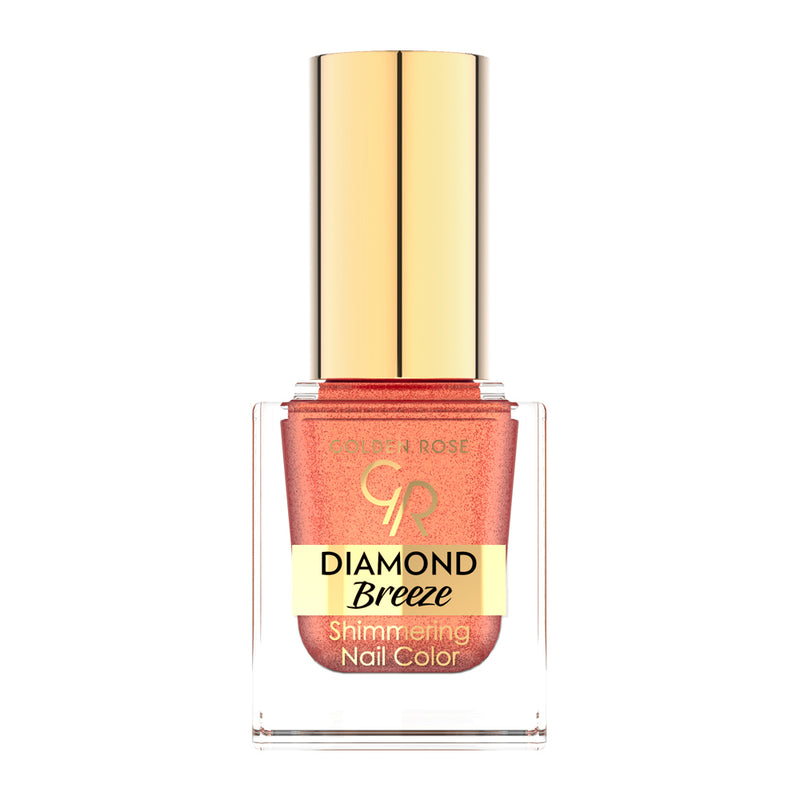 Golden Rose Diamond Breeze Shimmering Nail Color 03 Russet Sparkle BD