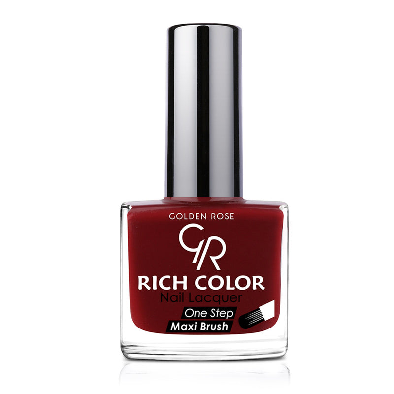 Golden Rose Rich Color Nail Lacquer 123 Dark Falu Red BD