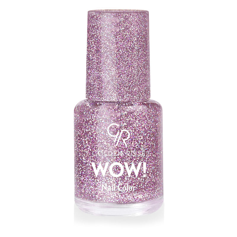 Golden Rose Wow! Nail Color 203 Pink Glitter BD