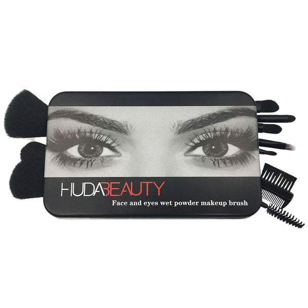 Huda Beauty Face and Eyes Wet Powder Makeup Brush Set 12p BD