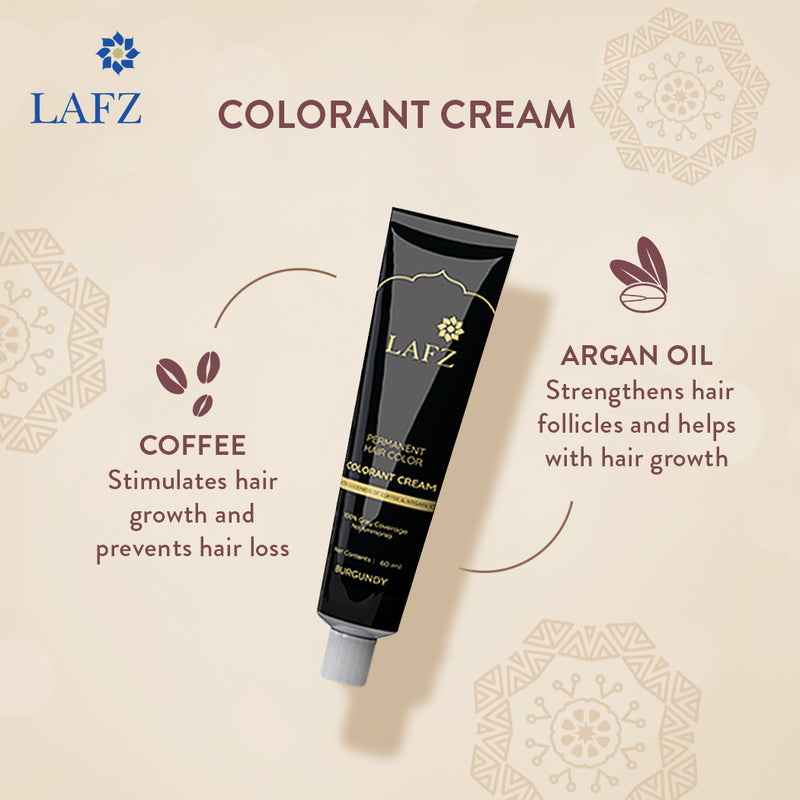 Lafz Permanent Hair Color Cream 60ml+60ml+10ml BD