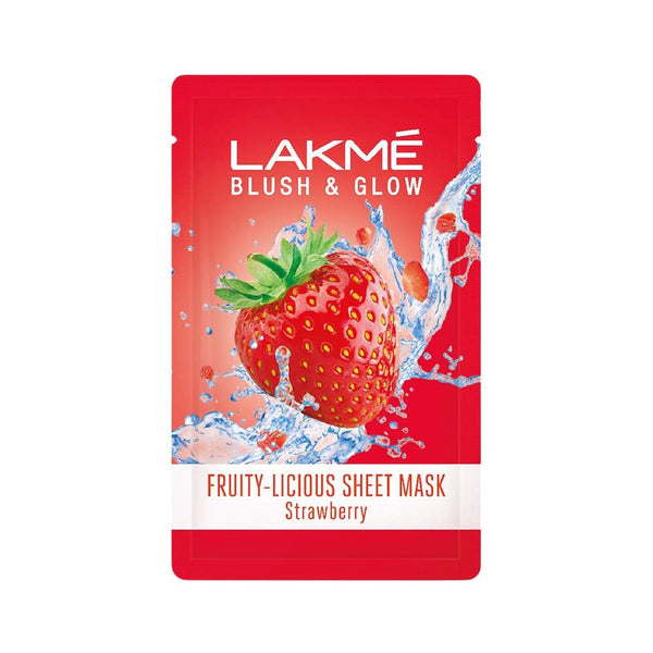 Lakmé Bush & Glow Strawberry Sheet Mask 20ml BD