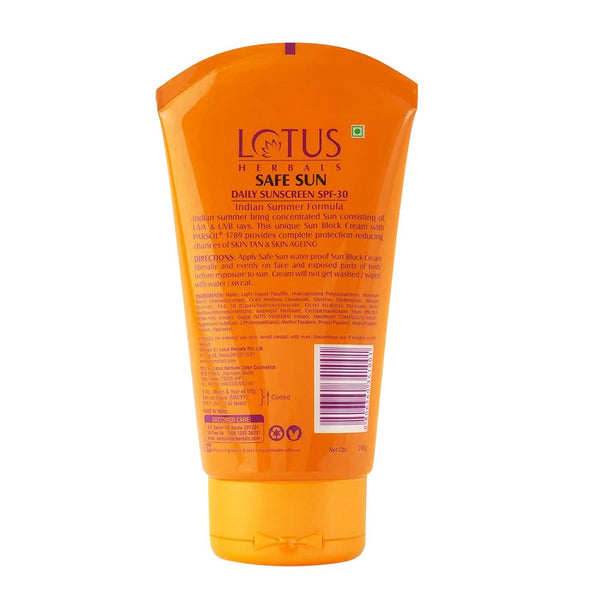 Lotus Herbals Safe Sun Block Cream 100g BD