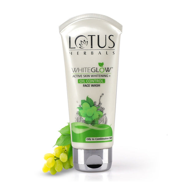 Lotus Herbals Whiteglow Active Skin Whitening + Oil Control Face Wash 100g BD