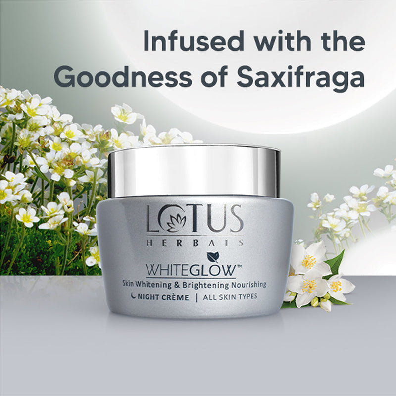 Lotus Herbals Whiteglow Skin Whitening & Brightening Nourishing Night Cream 60g BD