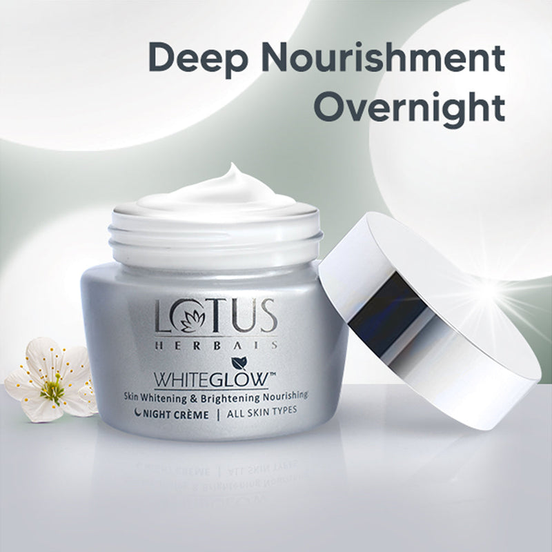 Lotus Herbals Whiteglow Skin Whitening & Brightening Nourishing Night Cream 60g BD