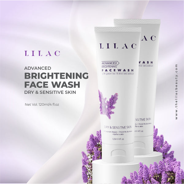 Lilac Brightening Face Wash Dry & Sensitive Skin 120ml BD