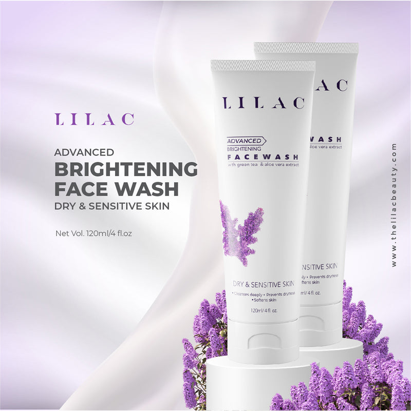 Lilac Brightening Face Wash Dry & Sensitive Skin 120ml BD