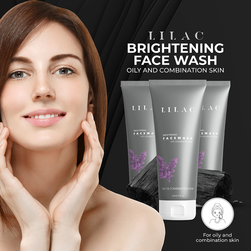 Lilac Brightening Face Wash Oily & Combination Skin 120ml BD