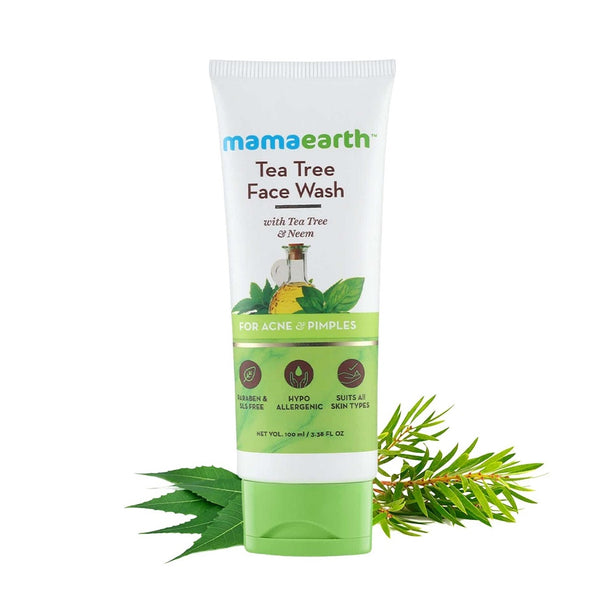 Mamaearth Tea Tree Face Wash for Acne & Pimples 100ml BD