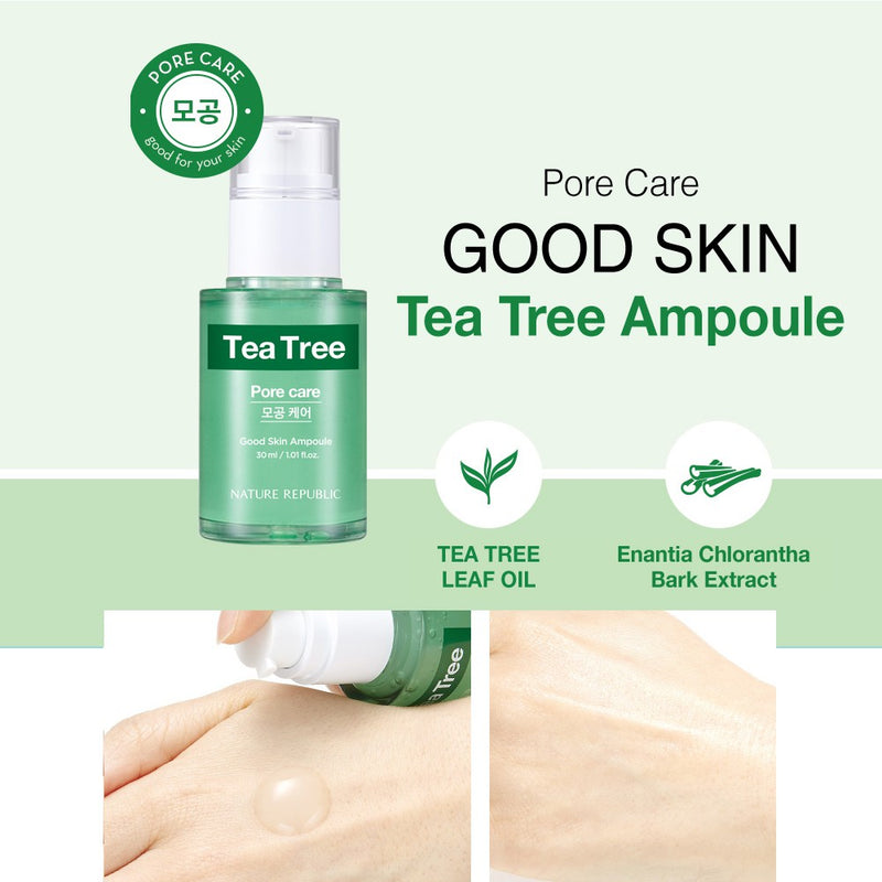 Nature Republic Good Skin Tea Tree Pore Care Ampoule 30ml BD