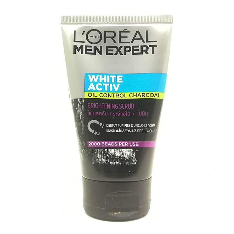 L'Oréal Paris Men Expert White Activ Oil Control Charcoal Scrub 100ml BD
