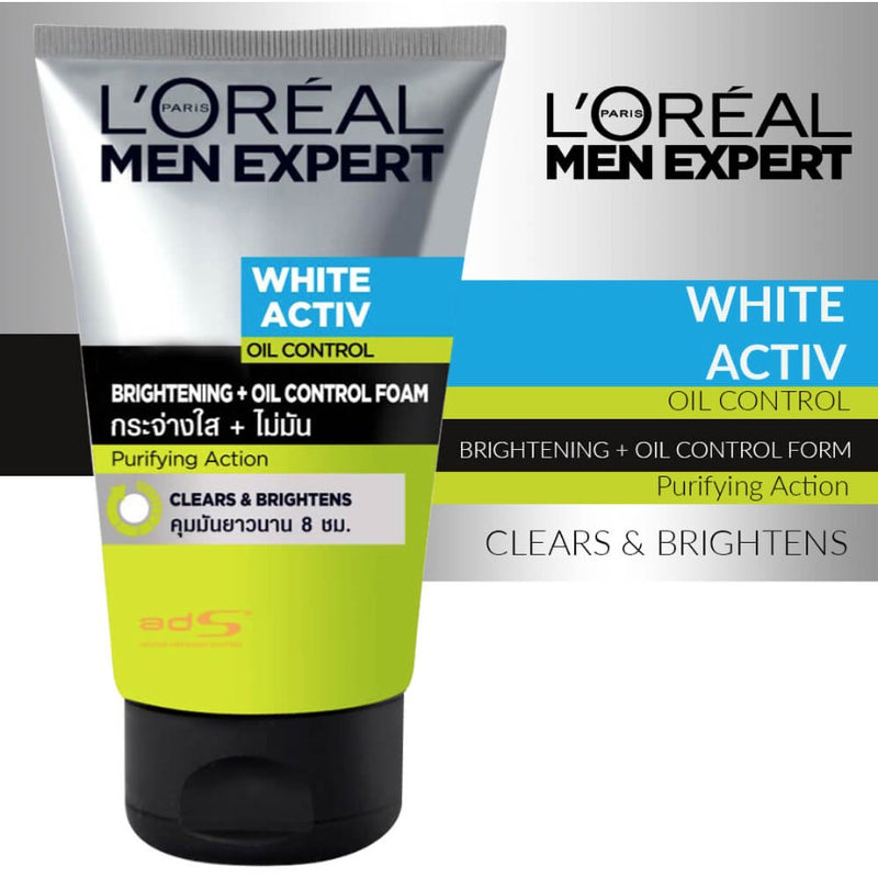 L'Oréal Paris Men Expert White Activ Oil Control Foam 100ml BD