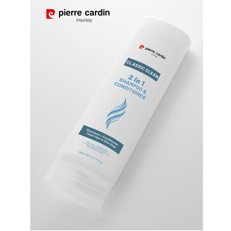 Pierre Cardin Classic Clean 2 In 1 Shampoo & Conditioner 360ml BD