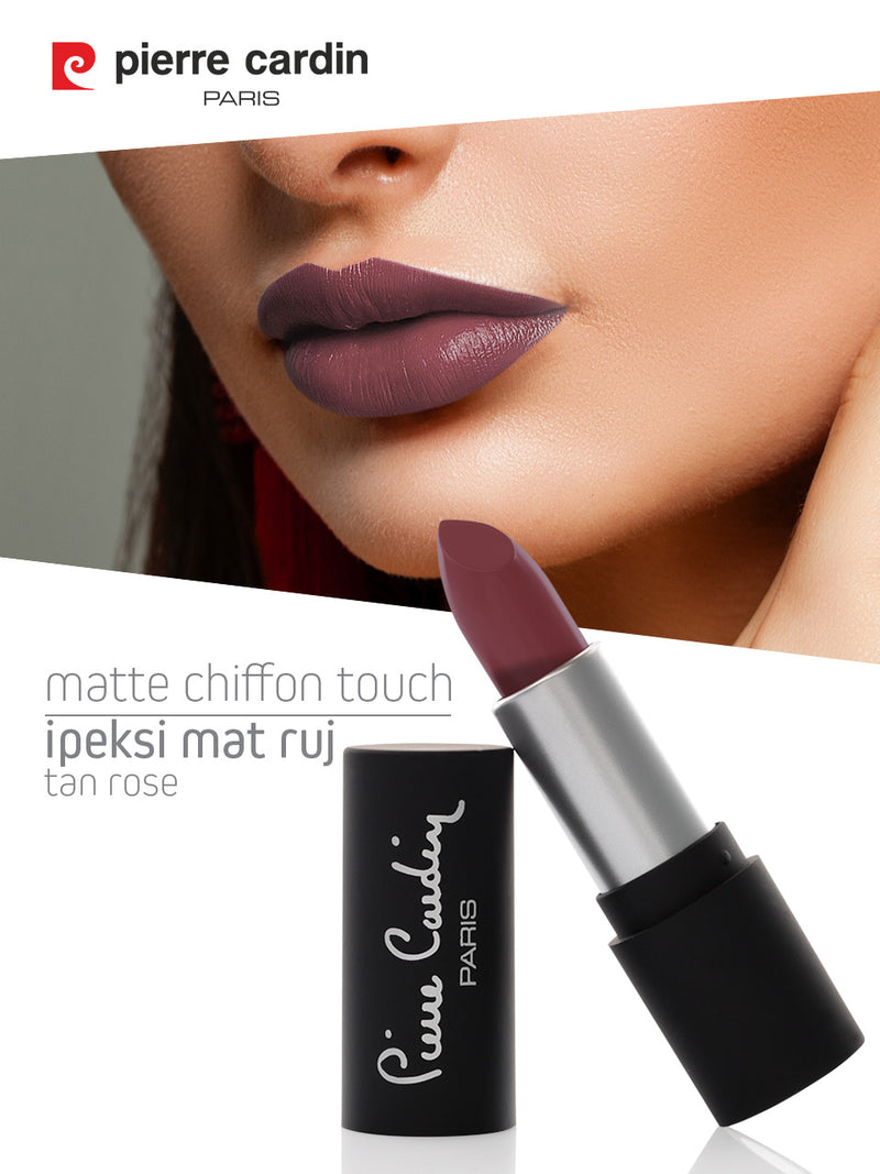 Pierre Cardin Matte Chiffon Touch Lipstick texture